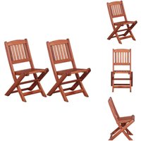 Vidaxl - Kinder-Esszimmerstühle 2 Stk. Massivholz Eukalyptus - Kinderstühle - Esszimmerstühle - Gartenstühle - Holzmöbel - Klappstühle von VIDAXL