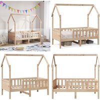 Kinderbett Hausbett 70x140 cm Massivholz Kiefer - Vidaxl von VIDAXL