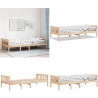 Kinderbett ohne Matratze 80x200 cm Massivholz Kiefer - Vidaxl von VIDAXL