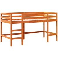 Kinderhochbett mit Leiter Wachsbraun 80x200cm Massivholz Kiefer Vidaxl Kinderhochbett mit Leiter Wachsbraun 80x200cm Massivholz Kiefer Vidaxl von VIDAXL