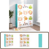 Kinderschrank Modular mit 12 Würfeln Grün PP - Kindermöbel - Spielzimmerorganisation - Regalsysteme - Wurfelfachboden - Stauraumlösung von VIDAXL