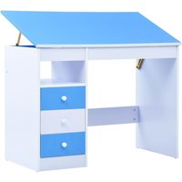 Kinderschreibtisch Kippbar Blau und Weiß Vidaxl 377040 von VIDAXL