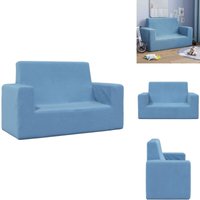 Kindersofa 2-Sitzer Blau Weich Plüsch - Kindersofa - Kindersofas - Minisofa - Minicouch Kindersofa 2-Sitzer Blau Weich Plüsch - Kindersofa - Kindersofas - Minisofa - Minicouch von VIDAXL