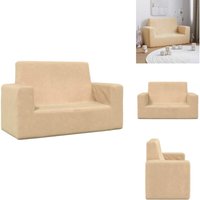 Kindersofa 2-Sitzer Creme Weich Plüsch - Kindersofa - Kindersofas - Minisofa - Minicouch Kindersofa 2-Sitzer Creme Weich Plüsch - Kindersofa - Kindersofas - Minisofa - Minicouch von VIDAXL
