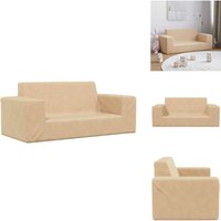 Kindersofa 2-Sitzer Creme Weich Plüsch - Kindersofa - Kindersofas - Minisofa - Minicouch Kindersofa 2-Sitzer Creme Weich Plüsch - Kindersofa - Kindersofas - Minisofa - Minicouch von VIDAXL