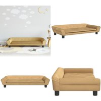 Kindersofa Braun 100x50x26 cm Samt - Kinder Sofa - Samtsofa - Holzgestell - Kindermöbel - Sitzsack - Home & Living von VIDAXL