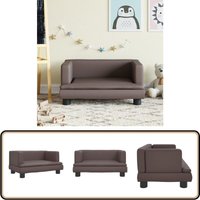 Kindersofa Braun 60x40x30 cm Kunstleder - Kinder Sofa - Minisofa - Sitzsack - Kindermöbeln - Wohnaccessoires Kindersofa Braun 60x40x30 cm Kunstleder - Kinder Sofa - Minisofa - Sitzsack - Kindermöbeln - Wohnaccessoires von VIDAXL