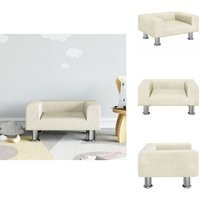 Kindersofa Creme 50x40x26,5 cm Samt - Kinder Sofa - Minisofa - Kuschel Sofa - Kinderzimmer Deko - Sitzsack Für Kinder Kindersofa Creme 50x40x26,5 cm Samt - Kinder Sofa - Minisofa - Kuschel Sofa - Kinderzimmer Deko - Sitzsack Für Kinder von VIDAXL