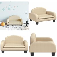 Kindersofa Creme 50x40x30 cm Stoff - Kinder Sofa - Minisoofa - Spielzimmer Möbel - Kindermöbel - Sitzsack Für Kinder - Home & Living von VIDAXL