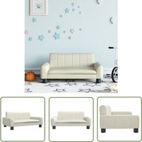 The Living Store Kindersofa Creme 70x45x30 cm Kunstleder - Kindermöbel - Sofas Für Kinder - Mini Sofa - Kuschelplatz - Spielzimmer Dekoration The Living Store Kindersofa Creme 70x45x30 cm Kunstleder - Kindermöbel - Sofas Für Kinder - Mini Sofa - Kuschelplatz - Spielzimmer Dekoration von VIDAXL