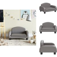 Kindersofa Grau 50x40x30 cm Kunstleder - Kinder Sofa - Minisoofa - Spielzimmer Möbel - Kindermöbel - Sitzsack Kinder Kindersofa Grau 50x40x30 cm Kunstleder - Kinder Sofa - Minisoofa - Spielzimmer Möbel - Kindermöbel - Sitzsack Kinder von VIDAXL