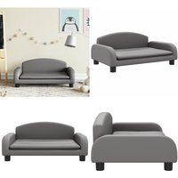 Kindersofa Grau 70x45x30 cm Kunstleder - Kinder Sofa - Minisoofa - Spielzimmer Möbel - Kindermöbel - Sitzsack Kinder - Home & Living von VIDAXL