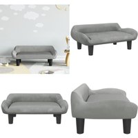 Kindersofa Hellgrau 70x40x24 cm Samt - Kinder Sofa - Minisofa - Kuschel Sofa - Kinderzimmer Deko - Sitzsack Für Kinder - Home & Living von VIDAXL