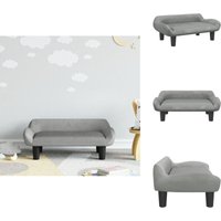Kindersofa Hellgrau 70x40x24 cm Samt - Kinder Sofa - Minisofa - Kuschel Sofa - Kinderzimmer Deko - Sitzsack Für Kinder Kindersofa Hellgrau 70x40x24 cm Samt - Kinder Sofa - Minisofa - Kuschel Sofa - Kinderzimmer Deko - Sitzsack Für Kinder von VIDAXL