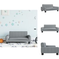 Kindersofa Hellgrau 70x45x30 cm Stoff - Kinder Sofa - Minisoofa - Sitzsack Für Kinder - Kuschel Sofa - Spielzeugsofa Kindersofa Hellgrau 70x45x30 cm Stoff - Kinder Sofa - Minisoofa - Sitzsack Für Kinder - Kuschel Sofa - Spielzeugsofa von VIDAXL