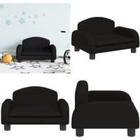 Kindersofa Schwarz 50x40x30 cm Stoff - Kinder Sofa - Minisoofa - Sitzsack - Spielzeugsofa - Kindermöbeln - Home & Living von VIDAXL