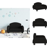 Kindersofa Schwarz 50x40x30 cm Stoff - Kinder Sofa - Minisoofa - Sitzsack - Spielzeugsofa - Kindermöbeln Kindersofa Schwarz 50x40x30 cm Stoff - Kinder Sofa - Minisoofa - Sitzsack - Spielzeugsofa - Kindermöbeln von VIDAXL
