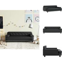 Kindersofa Schwarz 90x53x30 cm Kunstleder - Kinder Sofa - Minisoofa - Sitzsack - Spielzeugsofa - Kinderzimmer Deko Kindersofa Schwarz 90x53x30 cm Kunstleder - Kinder Sofa - Minisoofa - Sitzsack - Spielzeugsofa - Kinderzimmer Deko von VIDAXL