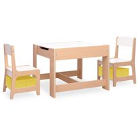 Bonnevie - Kindertisch mit 2 Stühlen mdf vidaXL168678 von BONNEVIE