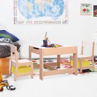 Vidaxl - Kindertisch mit 2 Stühlen mdf von VIDAXL