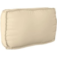 Palettenkissen für Rückenlehne mit Kissen Beige 70 x 40 x 12 cm Vidaxl von VIDAXL