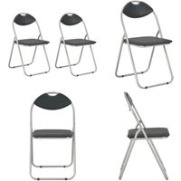 Klappbare Esszimmerstühle 2 Stk. Schwarz Kunstleder - Esszimmerstühle - Klappstühle - Küchenstühle - Gästestühle - Schwarze Stühle - Home & Living Klappbare Esszimmerstühle 2 Stk. Schwarz Kunstleder - Esszimmerstühle - Klappstühle - Küchenstühle - Gästestühle - Schwarze Stühle - Home & Living von VIDAXL