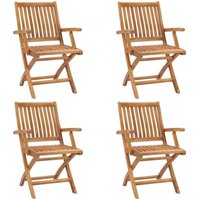 Klappbare Gartenstühle 4 Stk. Massivholz Teak vidaXL Klappbare Gartenstühle 4 Stk. Massivholz Teak vidaXL von VIDAXL