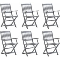 Klappbare Gartenstühle 6 Stk. Massivholz Akazie Vidaxl Klappbare Gartenstühle 6 Stk. Massivholz Akazie Vidaxl von VIDAXL