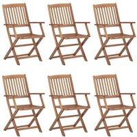 Vidaxl - Klappbare Gartenstühle 6 Stk. Massivholz Akazie Vidaxl - Klappbare Gartenstühle 6 Stk. Massivholz Akazie von VIDAXL