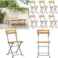 Klappbare Gartenstühle 6 Stk. Stahl und Massivholz Akazie - Gartenstuhl - Gartenstühle - Home & Living Klappbare Gartenstühle 6 Stk. Stahl und Massivholz Akazie - Gartenstuhl - Gartenstühle - Home & Living von VIDAXL