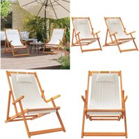 Klappbare Strandstühle 2 Stk. Creme Stoff - Strandstuhl - Gartenstuhl - Campingstuhl - Klappbarer Stuhl - Loungestuhl - Home & Living Klappbare Strandstühle 2 Stk. Creme Stoff - Strandstuhl - Gartenstuhl - Campingstuhl - Klappbarer Stuhl - Loungestuhl - Home & Living von VIDAXL