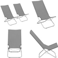 Klappbare Strandstühle 2 Stk. Grau Stoff - Klappbarer Stuhl - Gartenstuhl - Lounge Chair - Campingstuhl - Strandstuhl - Home & Living Klappbare Strandstühle 2 Stk. Grau Stoff - Klappbarer Stuhl - Gartenstuhl - Lounge Chair - Campingstuhl - Strandstuhl - Home & Living von VIDAXL