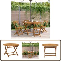 Klappbarer Gartentisch 110 cm Massivholz Akazie - Holztisch - Gartentisch - Akasientisch - Outdoortisch - Klappbarer Tisch Klappbarer Gartentisch 110 cm Massivholz Akazie - Holztisch - Gartentisch - Akasientisch - Outdoortisch - Klappbarer Tisch von VIDAXL
