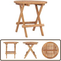 Klappbarer Gartentisch 50x50x50 cm Teak Massivholz - Gartenmöbel - Teak Holz - Klappbarer Tisch - Gartentisch - Outdoor Möbel von VIDAXL