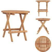 Klappbarer Gartentisch 50x50x50 cm Teak Massivholz - Gartenmöbel - Teak Holz - Klappbarer Tisch - Gartentisch - Outdoor Möbel von VIDAXL