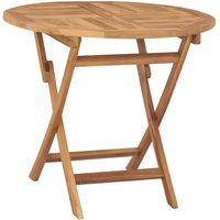 Klappbarer Gartentisch,Terrassentisch 85x76 cm Teak Massivholz vidaXL von BONNEVIE