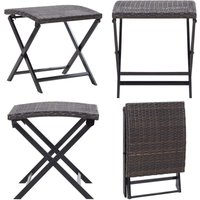 Vidaxl - Klapphocker Poly Rattan Braun - Hocker - Klapphocker - Home & Living - Braun Vidaxl - Klapphocker Poly Rattan Braun - Hocker - Klapphocker - Home & Living - Braun von VIDAXL