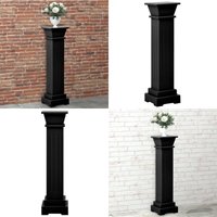 Klassischer Säulen-Pflanzenständer Schwarz 17x17x66 cm mdf - Pflanzenständer - Saulenpflanze - Deko - Blumentopfhalterung - Indoor Pflanze - Home & von VIDAXL