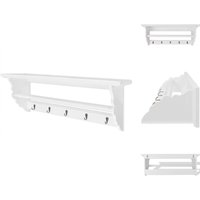 Kleiderhaken & Garderobenständer - Living Garderobe mdf Weiß Barocker Stil - Weiß Kleiderhaken & Garderobenständer - Living Garderobe mdf Weiß Barocker Stil - Weiß von VIDAXL