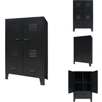 Kleiderschränke - Living Kleiderschrank Metall Industrie-Stil 67 x 35 x 107 cm Schwarz Kleiderschränke - Living Kleiderschrank Metall Industrie-Stil 67 x 35 x 107 cm Schwarz von VIDAXL