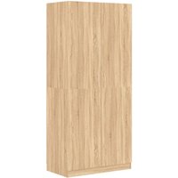 Bonnevie - Kleiderschrank,Aufbewahrungsschrank Sonoma-Eiche 90x52x200 cm Holzwerkstoff vidaXL von BONNEVIE