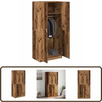 Kleiderschrank Altholz-Optik 80x52x180 cm Holzwerkstoff - Vidaxl Kleiderschrank Altholz-Optik 80x52x180 cm Holzwerkstoff - Vidaxl von VIDAXL