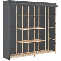 Kleiderschrank Grau 173 x 40 x 170 cm Stoff - Vidaxl Kleiderschrank Grau 173 x 40 x 170 cm Stoff - Vidaxl von VIDAXL