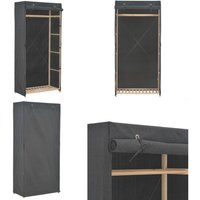 Vidaxl - Kleiderschrank Grau 79 x 40 x 170 cm Stoff - Kleiderschrank - Garderobe - Textilschrank - Grau - Stoffschranks - Home & Living Vidaxl - Kleiderschrank Grau 79 x 40 x 170 cm Stoff - Kleiderschrank - Garderobe - Textilschrank - Grau - Stoffschranks - Home & Living von VIDAXL