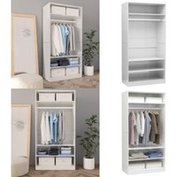 Kleiderschrank Hochglanz-Weiß 100x50x200 cm Holzwerkstoff - Schlafzimmermöbel - Kleiderschrank - Garderobe - Weißer Kleiderschrank Kleiderschrank Hochglanz-Weiß 100x50x200 cm Holzwerkstoff - Schlafzimmermöbel - Kleiderschrank - Garderobe - Weißer Kleiderschrank von VIDAXL