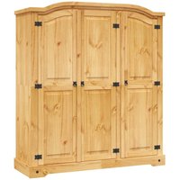 Kleiderschrank Mexiko-Stil Kiefernholz 3 Türen vidaXL87474 von BONNEVIE