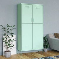 Kleiderschrank Minzgrün 90x50x180 cm Stahl - Vidaxl Kleiderschrank Minzgrün 90x50x180 cm Stahl - Vidaxl von VIDAXL