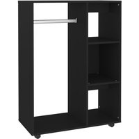 Vidaxl - Kleiderschrank Schwarz 80x40x110 cm Holzwerkstoff Schwarz von BONNEVIE