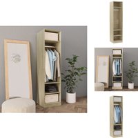 Vidaxl - Kleiderschrank Sonoma-Eiche 50x50x200 cm Holzwerkstoff - Schreibtisch - Kommode - Sideboard - Garderobe - Möbelstück von VIDAXL
