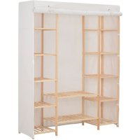 Kleiderschrank Weiß 135 x 40 x 170 cm Stoff vidaXL Kleiderschrank Weiß 135 x 40 x 170 cm Stoff vidaXL von VIDAXL